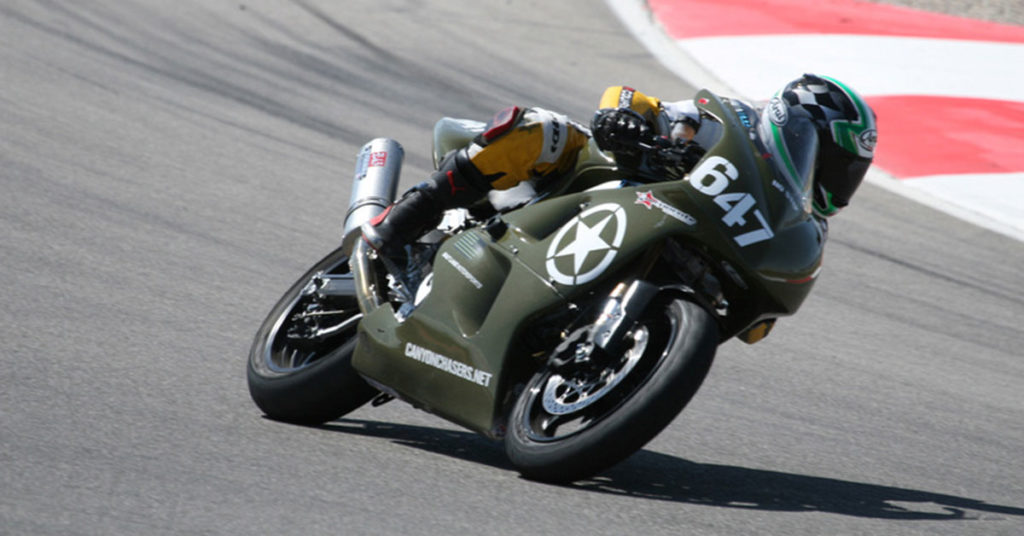 Army Green Suzuki SV650 Continental Race Attack Street Tire Review