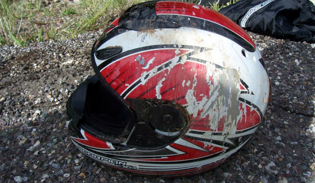 Scorpion EXO-700 Motorcycle Helmet Crash Test