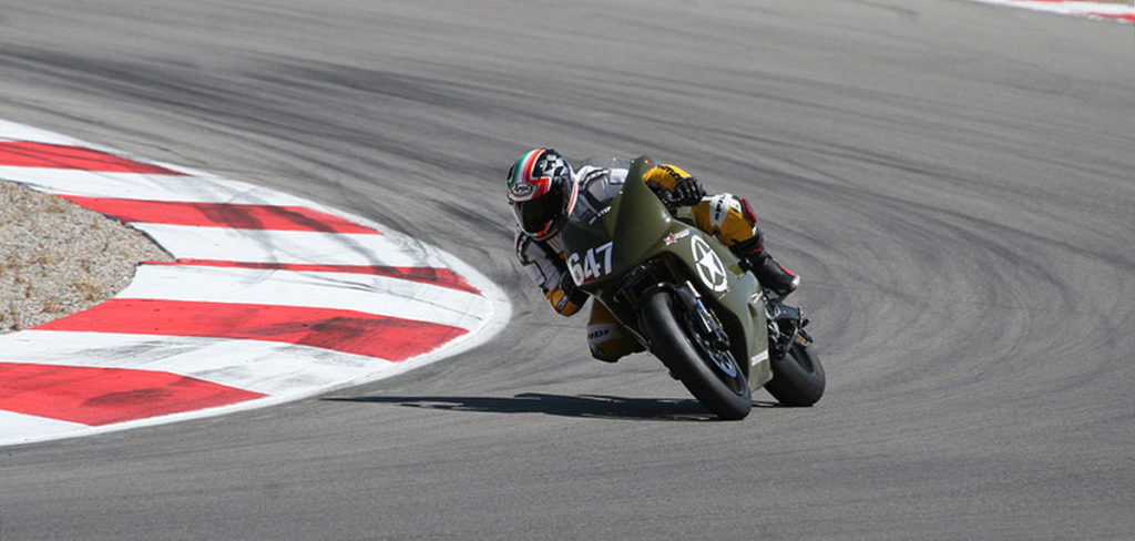 Army Green Suzuki SV650 Continental Race Attack Street Tire Review