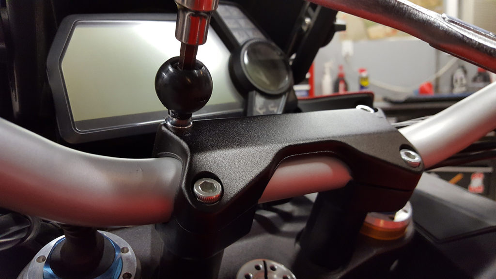 how to install a motorcycle ram mount for gps, phone, camera